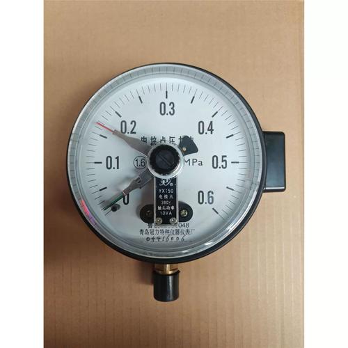 青岛冠力特种仪器仪表厂yx150电接点压力表0.6,1,1.6,2.5等mpa